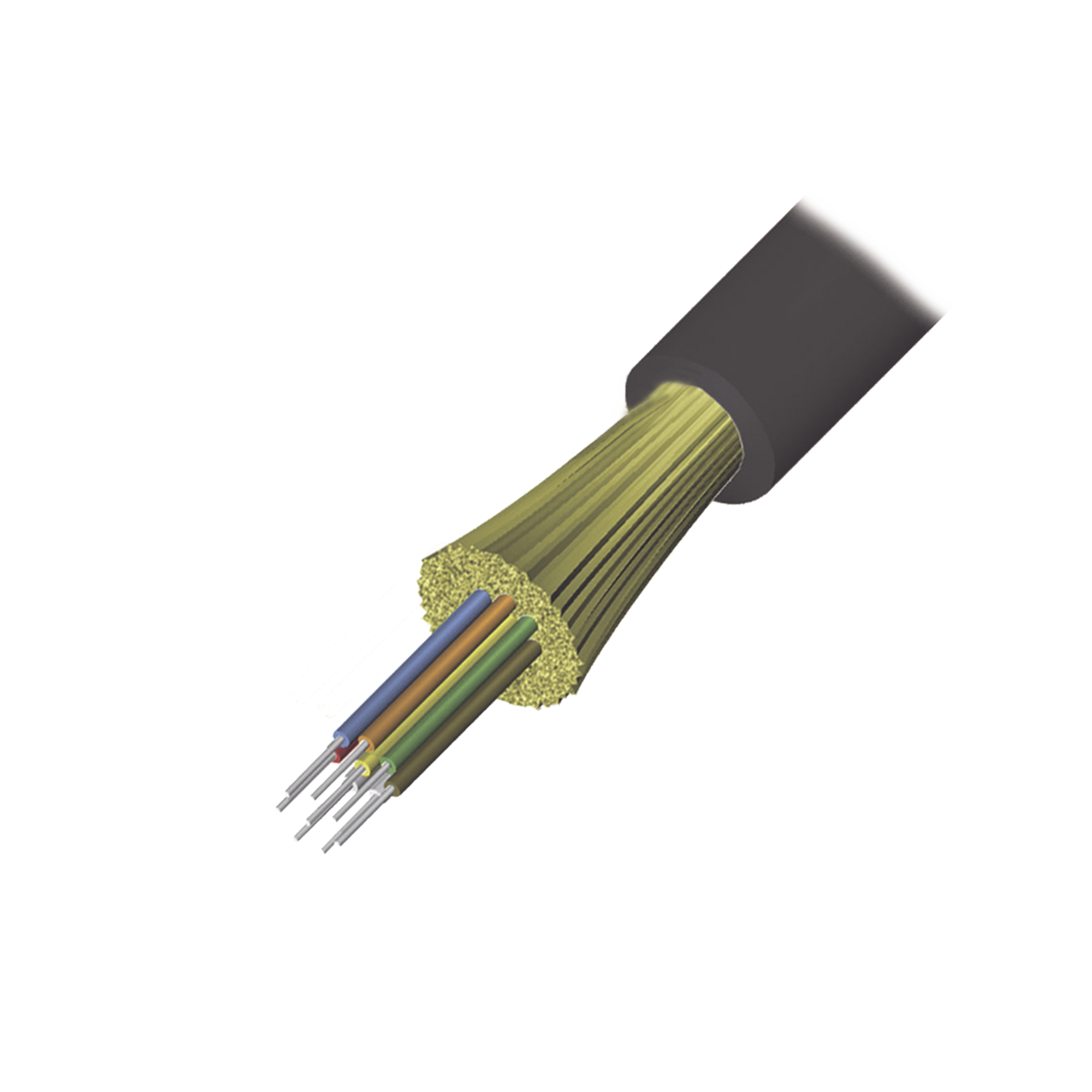 Cable de Fibra Óptica de 6 hilos, Interior/Exterior, Tight Buffer, No Conductiva (Dieléctrica), LS0H, Multimodo OM4 50/125 optimizada, 1 Metro Cable de Fibra Óptica de 6 hilos, Interior/Exterior, Tight Buffer, No Conductiva (Dieléctrica), LS0H, Multimodo OM4 50/125 optimizada, 1 Metro